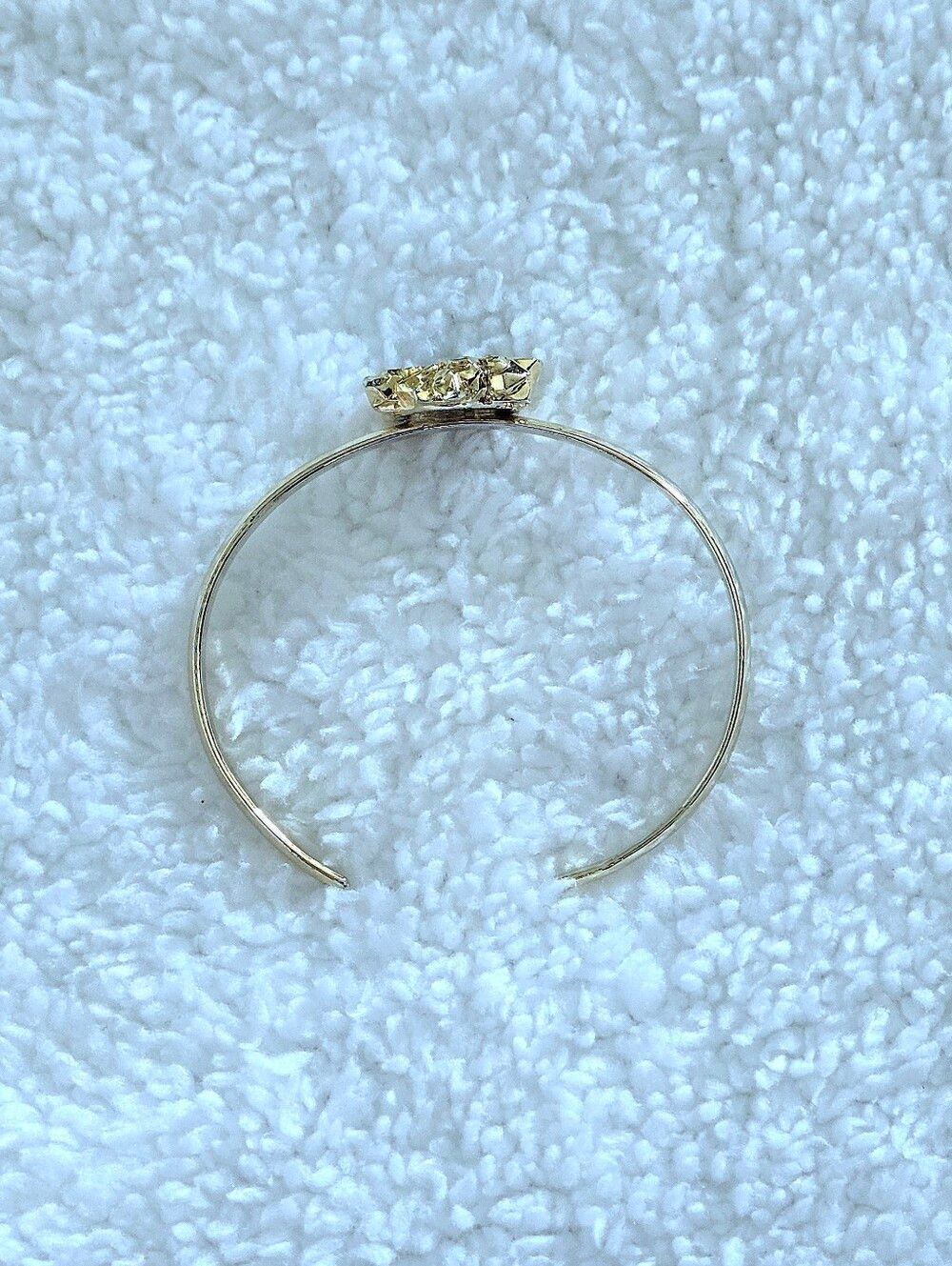 Amethyst💜 Stalactite Thin Gold💛 Cuff Style Bracelet - NWOT - Picture 7 of 16